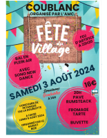 Affiche fête du village